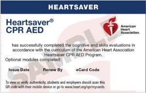 Heartsaver CPR AED classes by Texas CPR