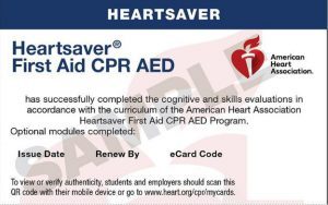 Heartsaver First Aid CPR AED classes by Texas CPR